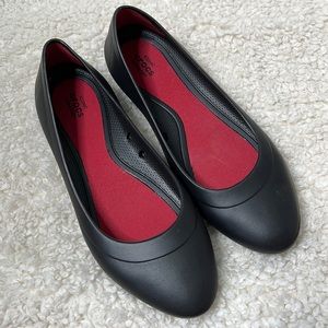 Women’s Black Crocs ionic comfort size 7 ballet flats